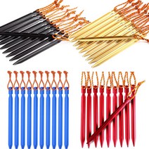 캠핑 타프팩 텐트팩 초경량 알루미늄 말뚝 V팩 Y팩, 실버_팩