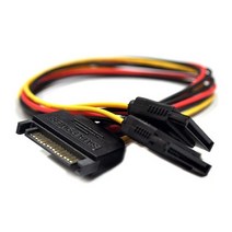 MBF SATA to SATA 전원 Y케이블 30cm/MBF-SATA-P30EXY/사타 전원을 SATA(F)x2 전원으로 변환/사타 파