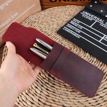 빈티지 가죽 펜홀더 케이스 수제 보관 레트로 파우치, 블랙 스몰 UK00876, 본상품선택