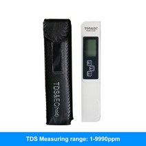 수질 PH 측정기 테스터 가정용 식수 수영장 수족관 용 디지털 ph tds 미터 정확도 0.01, 협력사, 흰색(tds)