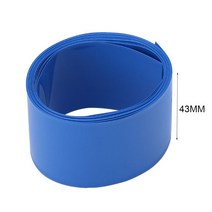 PVC 수축 가능한 튜브 필름 슬리브 14500 18650 26650 배터리 용 18-75mm 너비, 43mm