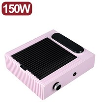 재사용 가능한 필터가있는 매니큐어 용 150W 고출력 네일 집진기 네일 클리닝 팬 조절 식 풍력 네일 아트, 02 Pink_02 EU
