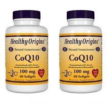 헬시오리진 천연 코큐텐-10 CoQ10 100mg함유 성인 건강 영양제 2통 총 120개 알약, 2개, 60정