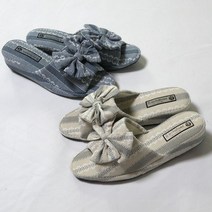 리본힐 여성 거실화 매장 슬리퍼 굽 3cm