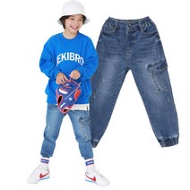 더베이지 봄 주니어 남아 청바지 마키 조거 데님 팬츠 B2981 초등학생 아동 바지