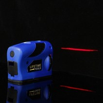 꾹꾸기1개건설현장 가정용 자석 레이저 수평계 수평기 블루 레이저줄자 레이저수평기 초정밀레이, 단품