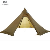 Asta gear track 5 피라미드 텐트 bushcraf 경량 4-5 명 야외 하이킹 캠핑 스노우 스커트 방수 방풍 텐트, 확장 극