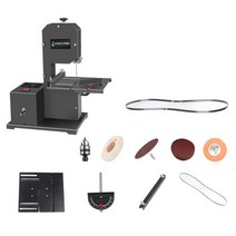 소형 탁상 다기능 밴드 톱 기계 800W 1750RPM 테이블 선반 목공 DIY 연마 절단 도구, 02 Type 2_01 미국