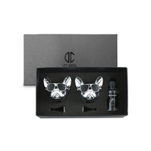 디씨네트워크 차량용 불독 방향제, 도손향, 유광실버 2p 세트