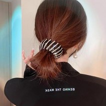 올림머리 헤어집게핀 큐빅 헤어핀 만두핀 똥머리핀 당고