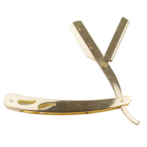 DGM 클래식 바버샵 외날면도기 일자 수제 이발소 전문가용, 면도기골드SE01144A