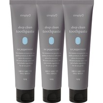심플리오 딥클린 치약 아이스민트 130g 치석제거 및 구취억제, 3개입