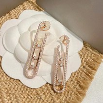 실버 은 피어싱 귀걸이 프랑스 럭셔리 브랜드 유럽과 미국 스타일 925 스털링 무브 10 번째 여성 3 다이아몬드 핀 귀 스터드 클래식