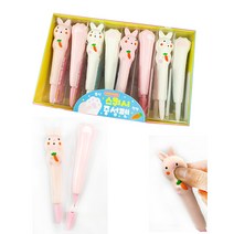 토끼 스퀴시 중성펜 발바닥 쪼물쪼물 말랑말랑 폭신폭신 볼펜