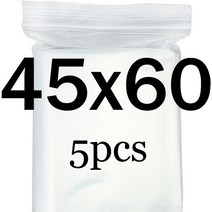 마켓비 수납장 틈새 다용도 철제 이케아 다용도실 모듈 3단 얇은 시리즈 폭좁은 500명확한 지퍼 잠금 가방 식품 저장 패키지 두꺼운 작은 보석 포장 플라스틱 다시 닫을 수있는, 두께 0.12mm, 45x60cm 5개