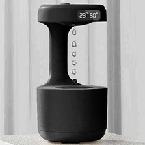 물멍 무중력 가습기 물방울 New Water Drop Antigravity Humidifier USB Home Desktop Anti Gravity Reflow, 02 Black_01 CN