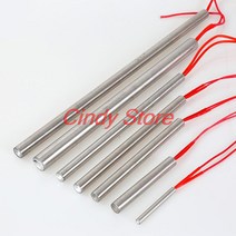 카트리지 히터 봉 금형 카트리지 히터 가열 요소 원통형 관형 6mm/8mm/10mm/12mm 튜브 AC220V 30W-500W, 02 6x50mm  100W