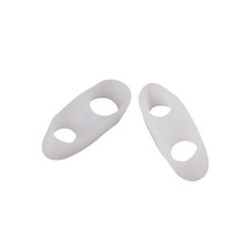 6 pcs 3 쌍 작은 발가락 엄지 실리콘 젤 bunions 망치 보호기 발 손가락 분리기 외반 외반 직선기 매일 사용, 하얀