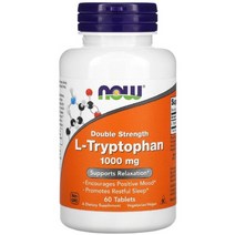 Ltryptophan 나우푸드 1000mg 세로토닌 L 트립토판 60/120정, 60정, 1개, 60정