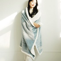 겨울 블랭킷 두꺼운담요 지 양털담요 스웨터 담요망토 쇼파담요 겨울담요 캠핑 집순이 차박 담요 양털