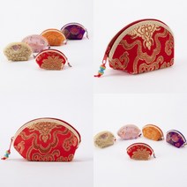 실크 자수 동전 지갑 소 코인지갑 악세사리파우치 코인월렛