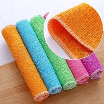대나무 행주 1Pcs .항균 수세미 섬유원사 고급행주, 11개
