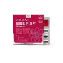 프리벤트라 여성갱년기 플라리본 레드 1000mg x 60캡슐 / 회화나무열매추출물 달맞이꽃종자유 보라지유 마그네슘, 7개
