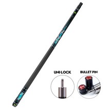 당구 큐대 3쿠션 고급 개인큐 탄소 섬유 풀 큐 팁 스틱 방사형 조인트 기술 전문, 11.5mm, 단일 엉덩이 2