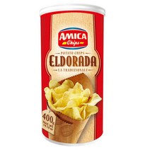 아미카칩스 펜트리 과자 간식 엘도라다 포테이토칩 F.400g 통 패키지 大