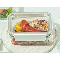 글라스락 퓨어화이트 직사각 1780ml 2조