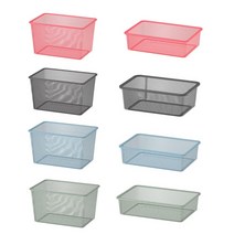 이케아 트로파스트 철제 수납 정리 바구니, 42X30X10 / 라이트레드