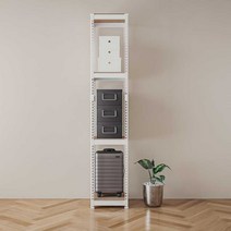 스피드랙 조립식 철제 틈새 선반 가로500mm, 500x500, 2100_4단, 화이트
