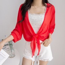 시원살랑쉬폰숏가디건