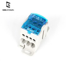 UKK80A 터미널 블록 커넥터 1 In Many Out DIN 레일 배전 배선 액세서리 파란색 노란색 녹색 빨간색, [01] UKK-80A