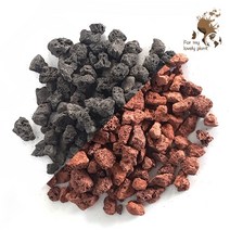 화산사 레드 블랙 10kg 자연석 화분 조경 어항 정원, 4호 20~30mm