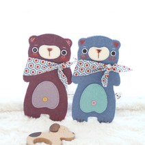 엣지베어필통 바느질 선물 양말인형diy 소품만들기, 퍼플