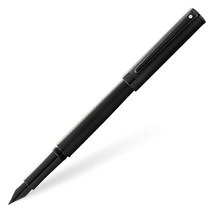 Sheaffer 강도 각인 매트 블랙 PVD 광택 장식 미디엄 펜촉 만년필 (E0924453)224620, Matte Black _Medium Nib Founta