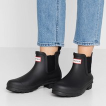 [헌터] 레인 부츠 장화 오리지널 첼시 ORIGINAL CHELSEA WFS2078RMA BLACK US7(24.0cm) [품]