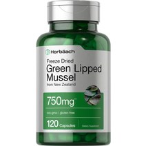 Horbaach 호바흐 녹색입홍합 750 mg 120캡슐 뉴질랜드산