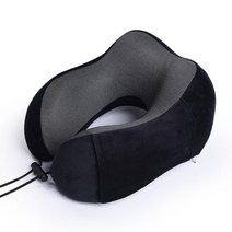 Roeiler De Voyage Forme U En Mousse À Mémoire 재결합 렌트 Doux Literie Santé Cervicale 드롭 배송, 01 Black