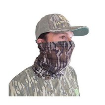 QuikCamo 396116 튀르키예 사냥 Quik Camo 얼굴 마스크 게이터, One Size Fits Most, Mossy Oak Original Bottomland