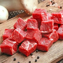 미국산 부채살 큐브 1kg 2kg 소포장 냉동 소고기 소포장 불고기 쇠고기 파스타 수입산, (100g)