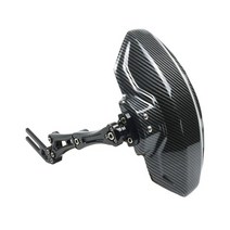 머드가드 오토바이 알루미늄 리어 펜더 탄소 섬유 인쇄 플라스틱 for honda shadow 750 cbf 600s msx 125 for yamaha pcx카울 오토바이컵홀더, 검은색