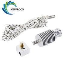 Kingroon kp3s e3d v5 v6 방열판 가열 블록 직접 bowden kp3s titan 압출기 hotend 3d 프린터 부품 1.75mm 필라멘트, 유일한 방열판