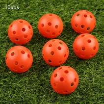 스크린골프메모리폼 Gohntee 10Ps 41mm 골프 훈련 공 플라스틱 흐름 구멍 야외 연습 액세서리, 04 Ornge