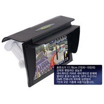 차량용 내비게이션 햇빛가리개 헤드캡 7인치 - 10인치