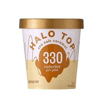 헤일로탑 아이스크림 파인트 씨솔트카라멜 탕비실 아이간식 아이 가족간식 컵아이스크림 473ml, 2세트