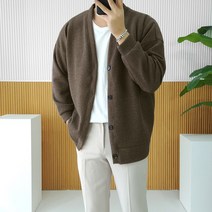 로니제이 남자 드랍 루즈핏 무지 사계절 데일리 가디건