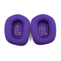 Logitech G733 G335 이어폰 쿠션 이어 패드를위한 업그레이드 된 내구성 이어 패드, 보라