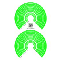 40-150mm 압력계 온도계 게이지 눈관리 스티커 Pressure gauge label, 초록 1장
